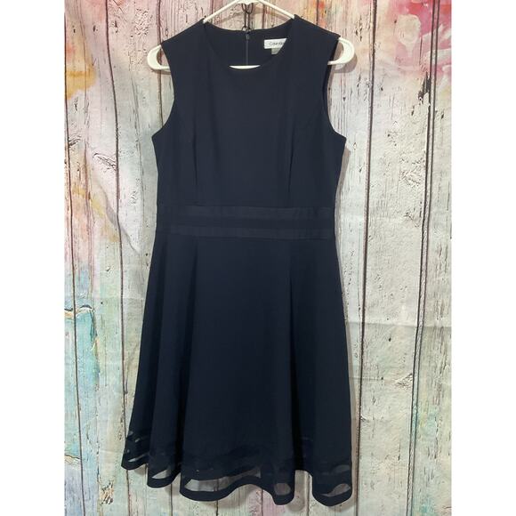 Calvin Klein Navy Blue Size 10 Dress - Picture 8 of 11